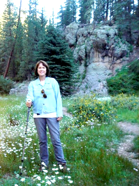 Diane hiking